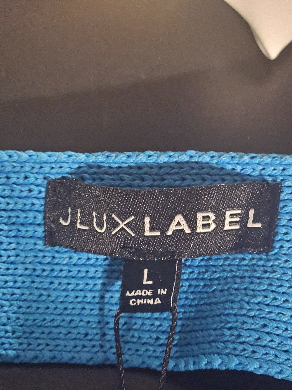 JLUXLABEL Vibrant Blue Ribbed Maxi Skirt with Buckle Cutout - Picture 6 of 6